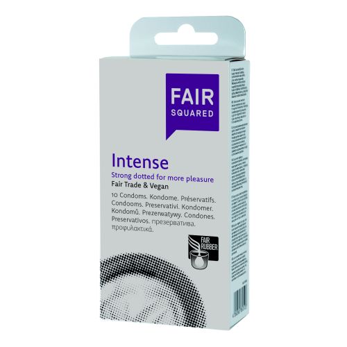 Презервативи Fair Squared Intense 10бр. - бяла опаковка